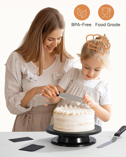 Kootek Cake Decorating Kit with Turntable Baking Supplies for Beginner Pros