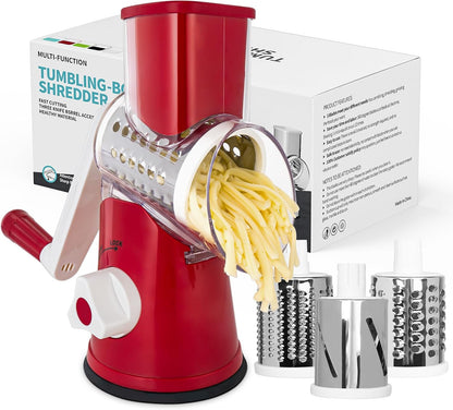 X Home Rotary Cheese Grater, Blue, for Kitchen