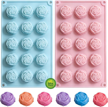 Reusable Non-Stick Silicone Baking Cups, Food Grade BPA Free Cupcake Muffin Liners, Oven & Dishwasher Safe Easy Release, Multicolor Rainbow, 24 Pack, for Muffins Cupcakes