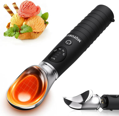 Heated Ice Cream Scoop with Removable Head – Dishwasher Safe