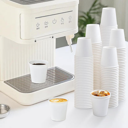 Lamosi 100 Pack 5 oz Paper Cups, Disposable Small Bathroom Cups 5oz, Mini Espresso Cups for Mouthwash, Travel, Party, Picnics, Home