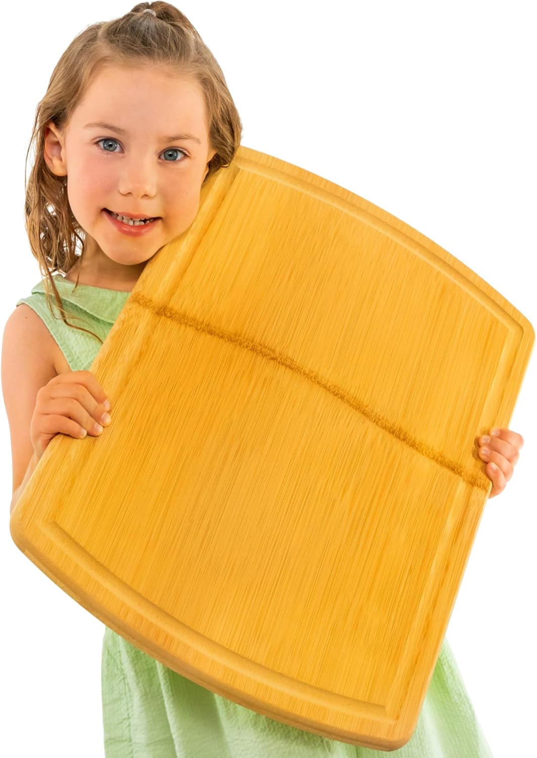 Greener Chef Luxury Bamboo Cutting Board Set of 3 with Glue-Free Surface Technology - Extra Spacious Wood Cutting Boards for Kitchen and XL Chopping Board Set - Replacements for Life