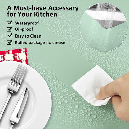 Silicone Mat Heat Resistant Mats for Countertop, Large Silicone Mats for Crafts Kitchen Counter Workbench Table protector, Size 36x24 inches Thick 2mm,Rolled Package,Light Blue