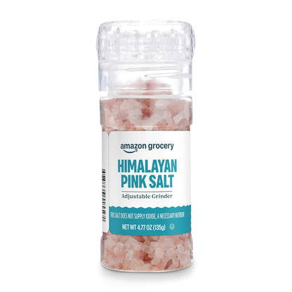 Amazon Grocery, Himalayan Pink Salt Adjustable Grinder, 4.77 Oz
