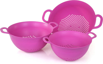 Mintra Home Colanders 3pk (Assorted 3pk, Black)