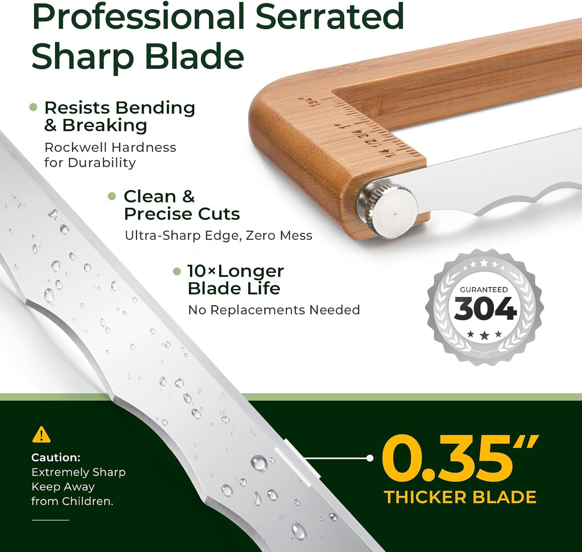 keechee Adjustable Bread Knife for Sourdough and Homemade Loaves