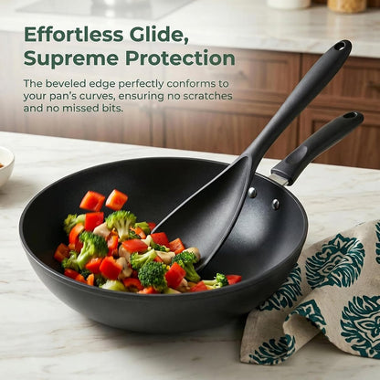 Silicone Cooking Spoons, Spoon Spatula for Mixing, Stirring, Serving