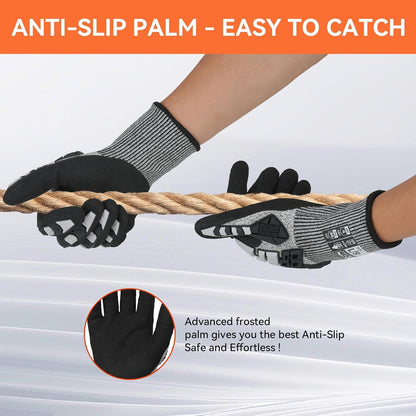 Safety Work Gloves,Impact Gloves for Men Women