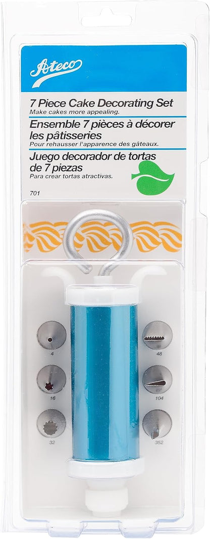 Ateco Cake Decorating Set,Silver