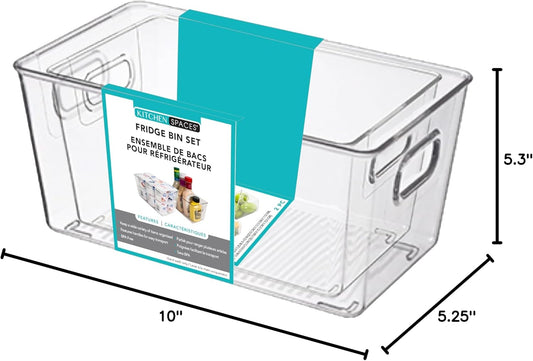 Kitchen Spaces Fridge Bin Set 2PC