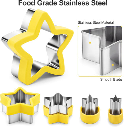 HOOMIL 12 Pcs Round Cookie Cutters, 1 to 4.5 Inch Graduated Set