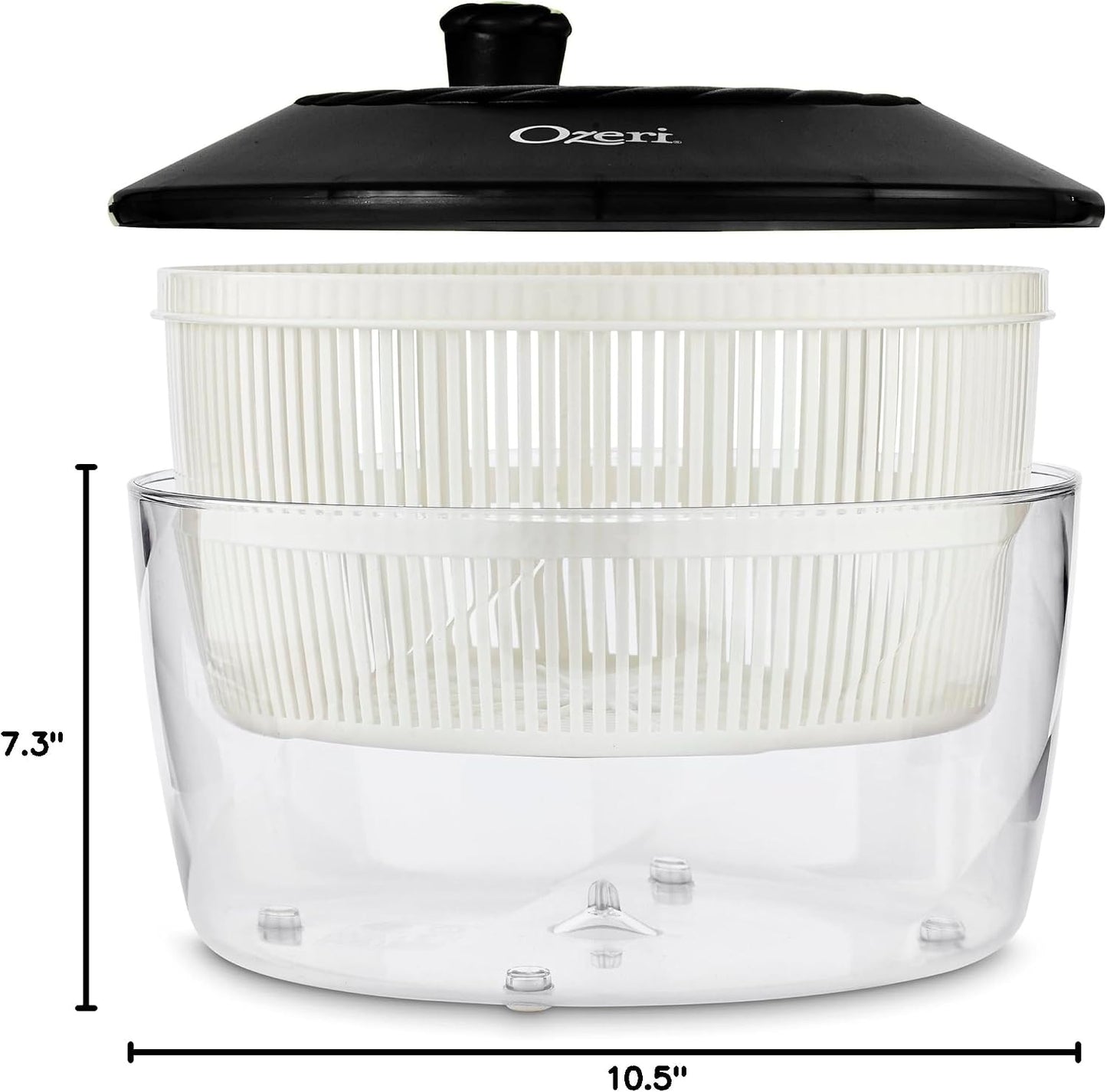 Ozeri Italian Made Fresca Salad Spinner and Serving Bowl, BPA-Free