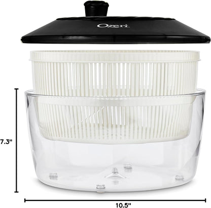 Ozeri Italian Made Fresca Salad Spinner and Serving Bowl, BPA-Free