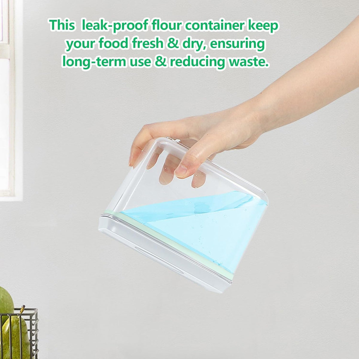 TBMAXS Versatile Storage Container Bin with Pop-up Lid & Scoop, Rice Flour Container Dog Cat Food Storage Container, Laundry Room Organization Household Essentials Kitchen Pantry Organizers