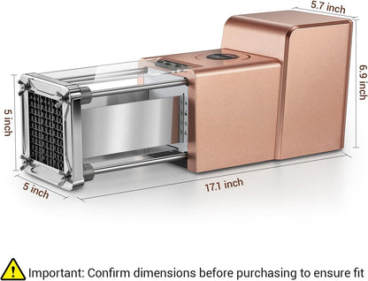 Sopito Professional Electric French Fry Cutter for Potatoes, 1/4-3/8-1/2