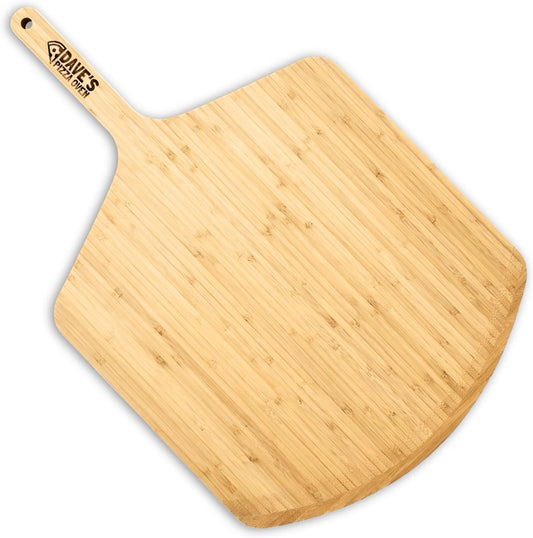 Dave's 17in Bamboo Pizza Peel | Thin Durable Large Wood Peel for Baking Serving & Cutting (17 Inch)