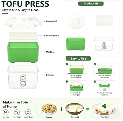 Tofu Press Powerful Adjustable Extra Firm Tofu