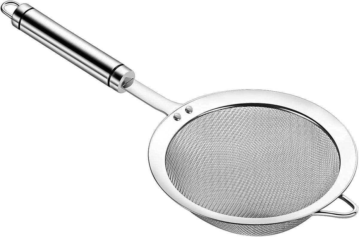 Fine Mesh Strainer with Handle Tea Sifter Stainless Steel Sieve