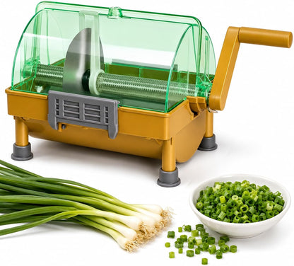 Hand Scallion Cutter, Commercial Green Onion Slicer Chopped 3mm Shreds for Scallions,Green Onions,Spring Onions,Leeks,Cilantro,Garlic, Scallion Shredder for Home and Restaurant