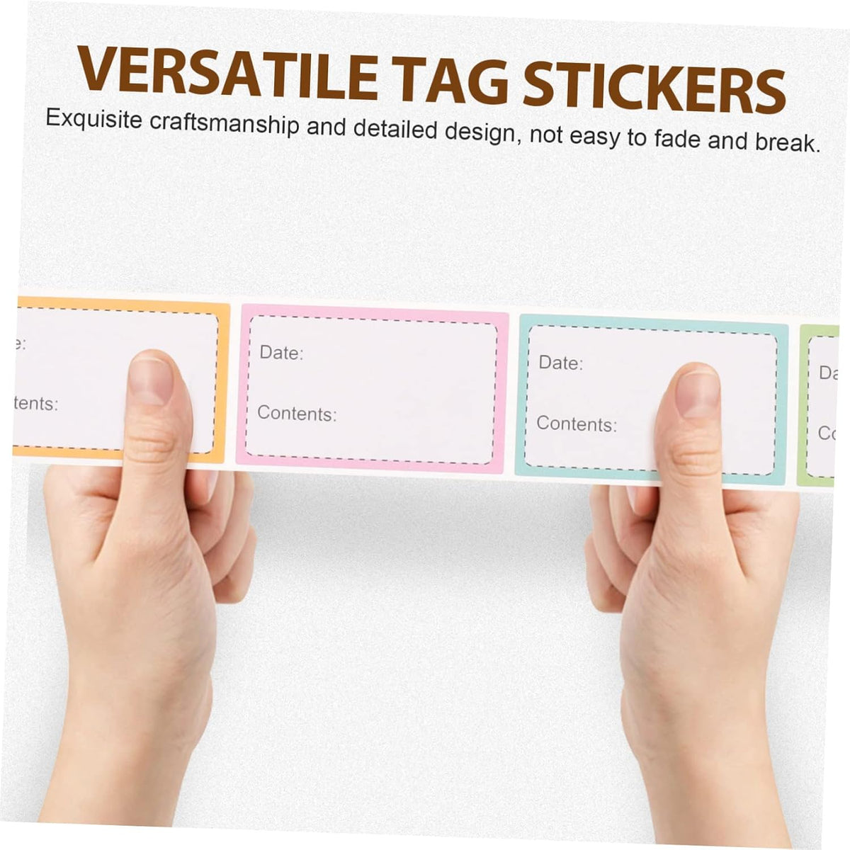 5rolls Safe Date Labels for Kitchen Pantry Writing Stickers Food Storage Labels Reusable Multipurpose Bottle Stickers