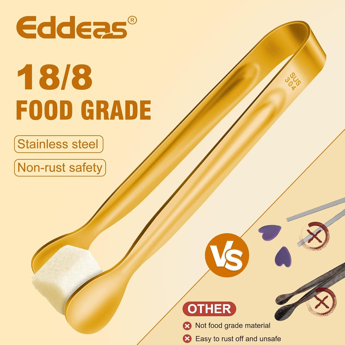 Metal Tongs For Cooking Up To 600°F Kitchen Tongs 2PCS - 9", 12 inch