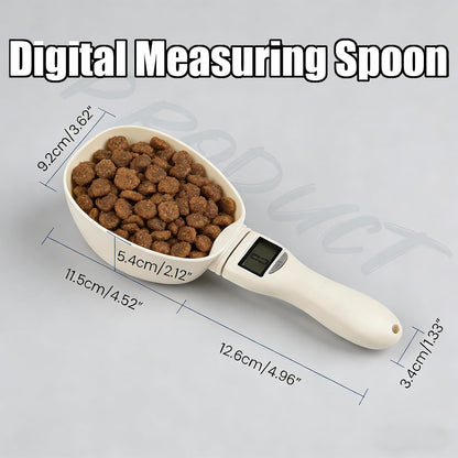 2026 New Digital Measuring Spoon, Electronic Measuring Spoon, Digital Food Measuring Scoop Scale Cup With LCD Display, 800g/1g High Precision, for Dog Cat Pet Food, Daily Meals Kitchen Gadgets (1)