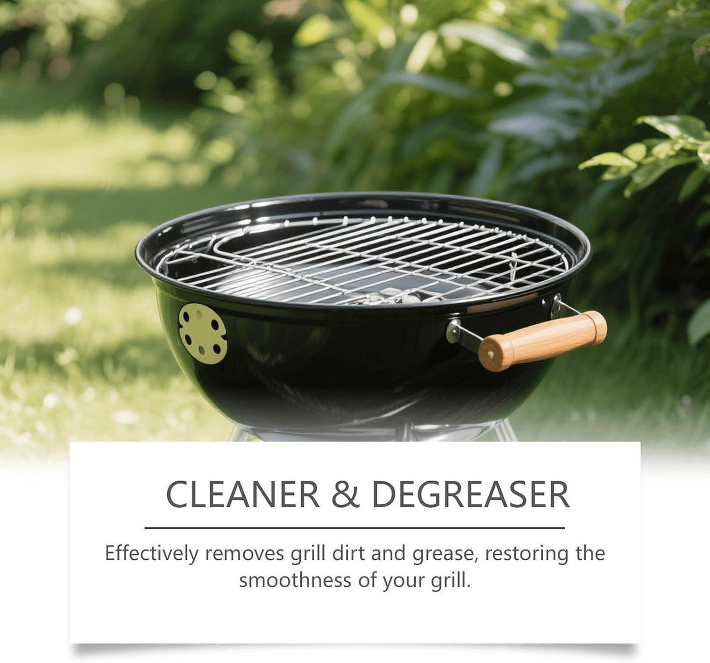 Fast-Acting Heavy-Duty Grill Degreaser Spray, Heavy Duty BBQ Grill Degreaser, Multi Functional Grease Remover for Outdoor Grills Effortlessly Removes Stubborn Oil & Carbon Residue (sponge)