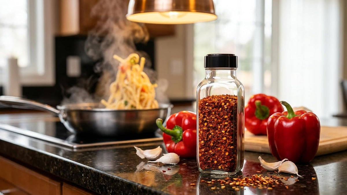 JARMING COLLECTIONS 16oz Glass Spice Shakers with Lids – Large Seasoning Containers with Shaker Tops for Kitchen, Pantry & Herb Storage