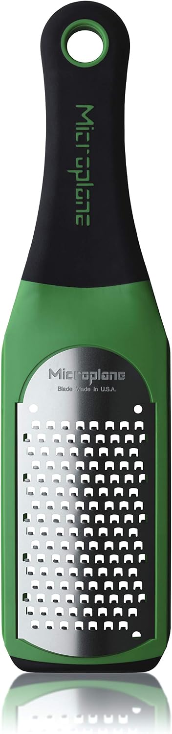 Microplane Artisan Series Cheese Grater and Zester (Coarse, Green)