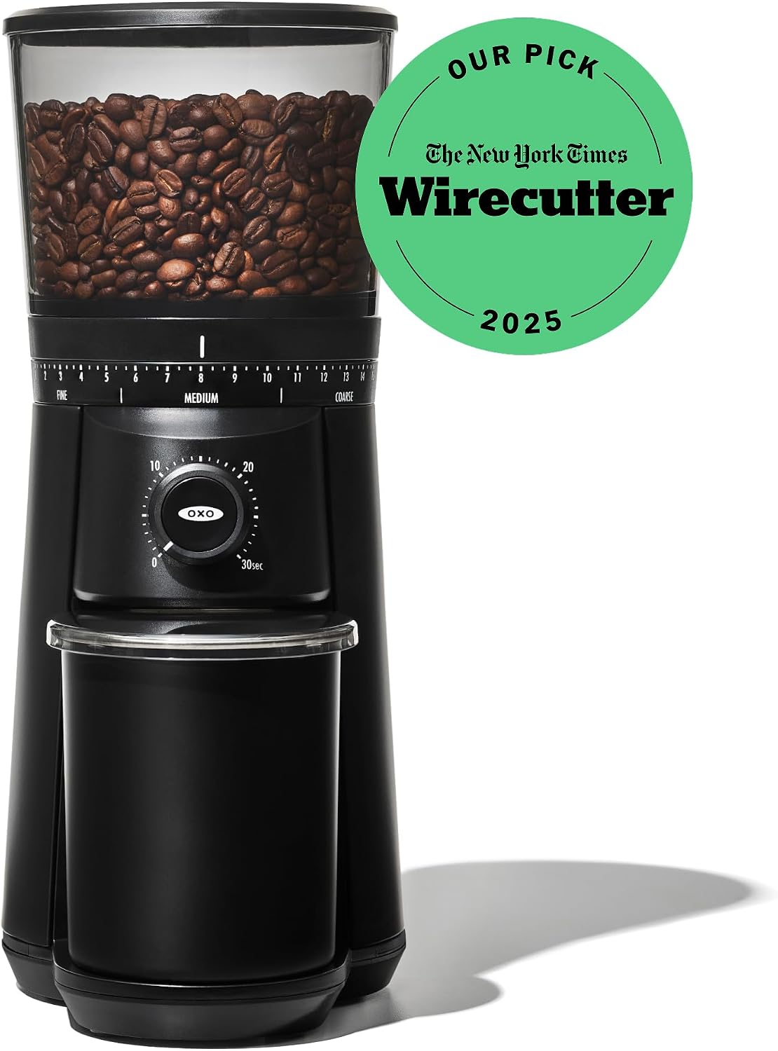 OXO Brew Conical Burr Electric Coffee Bean Grinder - 12 Oz, Matte Black
