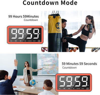 VOCOO Large 7.8" Digital Timer, Magnetic LED Timer for Kitchen & Classroom
