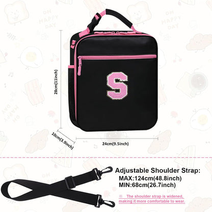 Lunch Box for Women Girls Adult Teens Kids Lunch Bag School Work Picnic Meal Food Container Carrier Purse Cooler,Insulated Lunch Tote with Handheld Shoulder Strap Water Bottle Holder Purple A