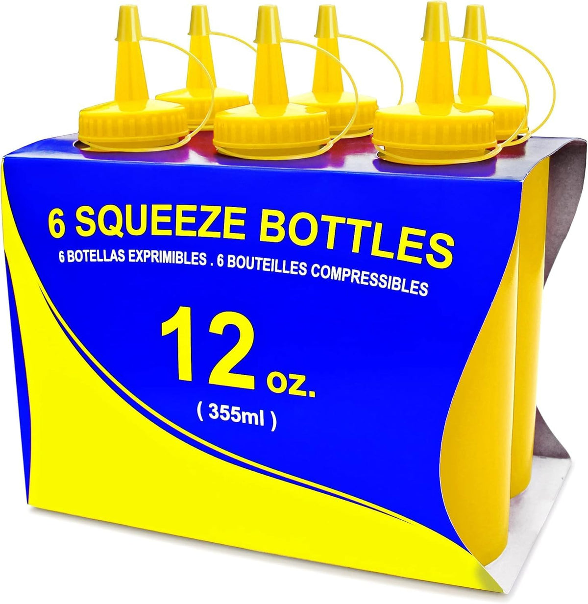 New Star Foodservice Squeeze Bottle, 12 oz, Red