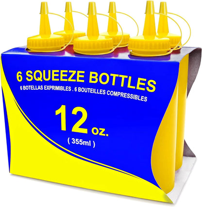 New Star Foodservice Squeeze Bottle, 12 oz, Red