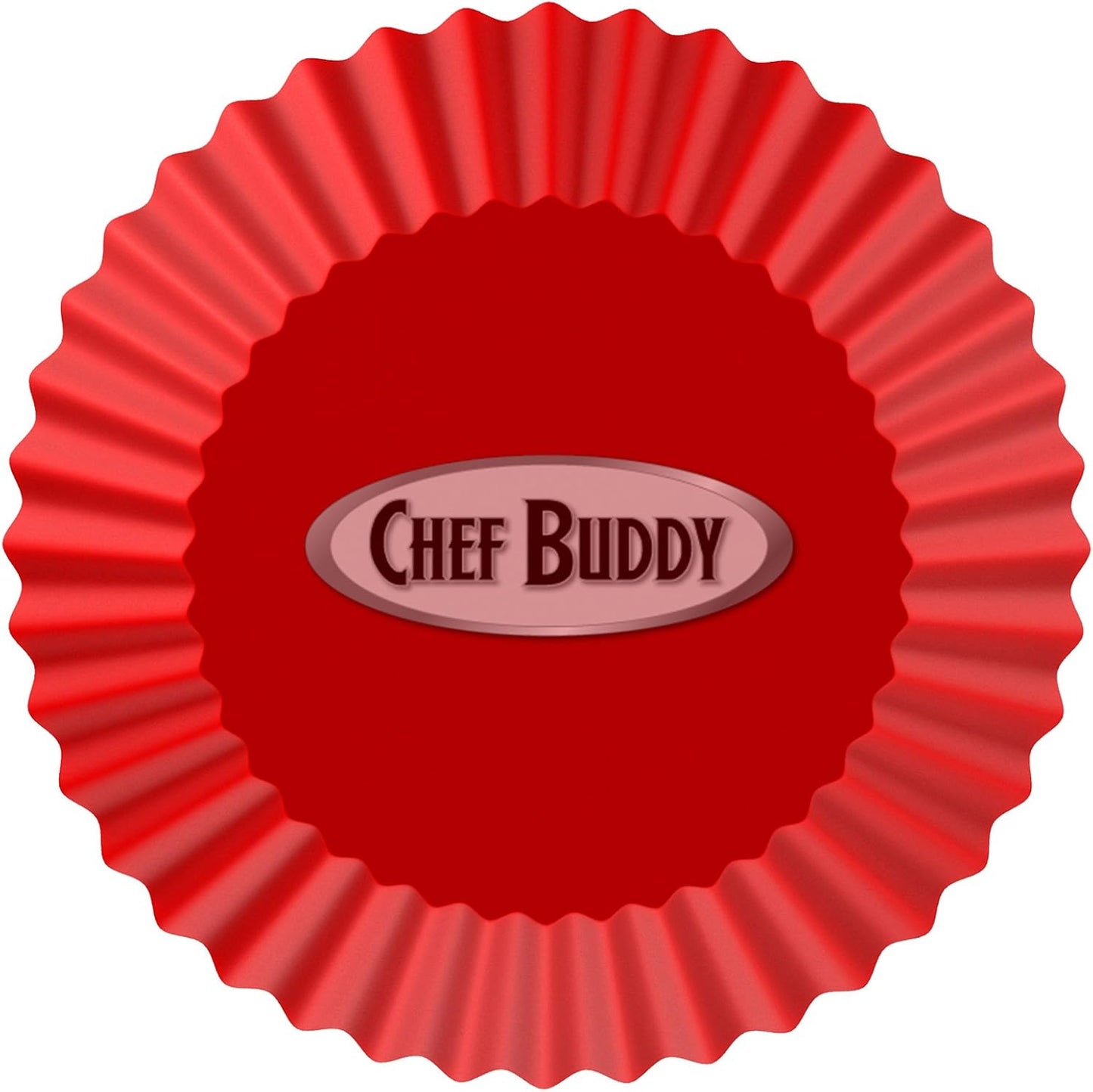 Silicone Baking Cups/Cupcake Liners, Silicone Reusable Nonstick Muffin Molds, Microwave and Dishwasher Safe Bakeware, Set of 24 Cups by Chef Buddy