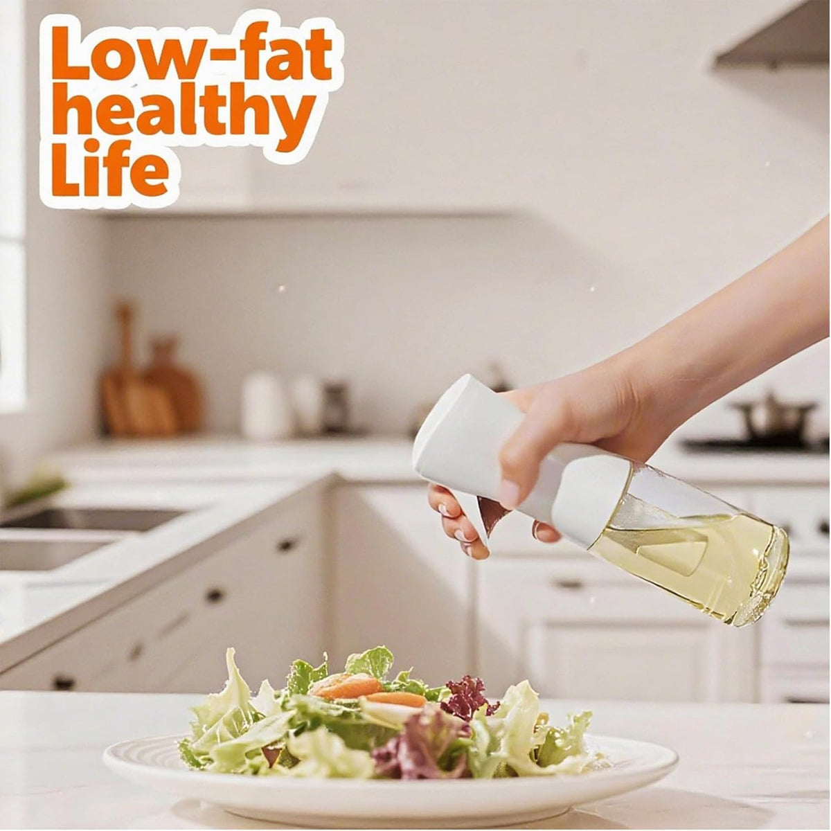 Olive Oil Sprayer for Cooking, 220ml Glass Oil Dispenser