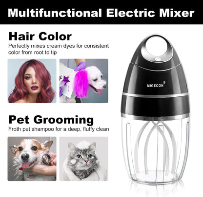 MIGECON Stand Mixer, Small Electric Mixer Kitchen Egg Beater Milk Frother
