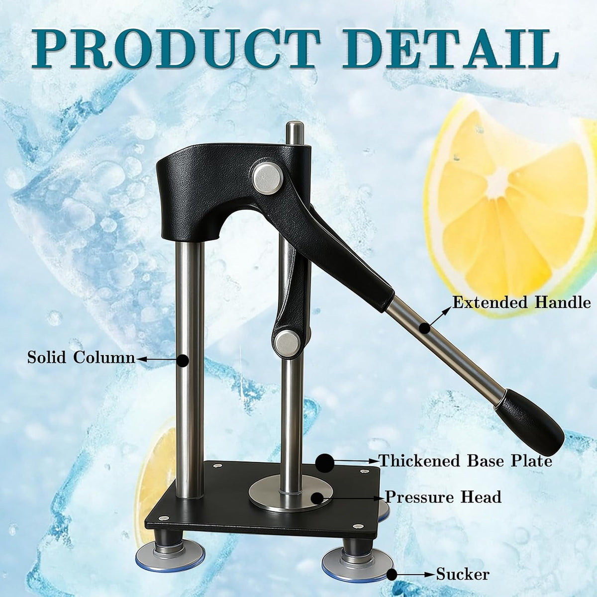 Black Heavy Duty Hand Juicer Press