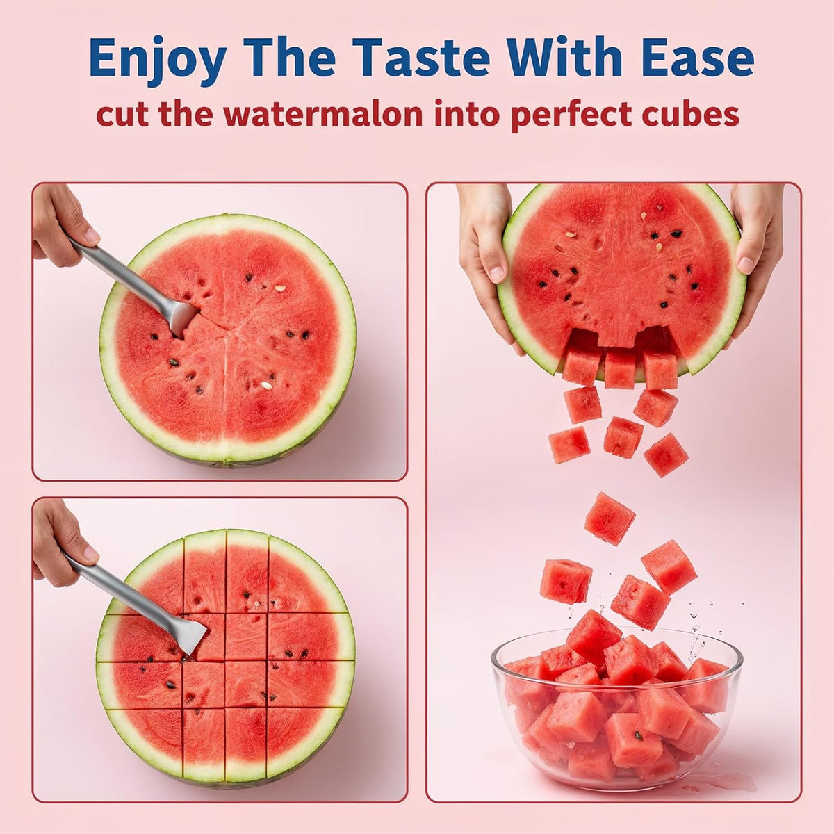2pcs Watermelon Cutter Slicer Fruit Cutter Watermelon Fork Slicer