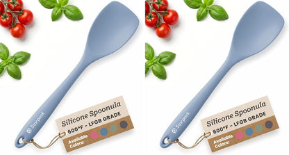 StarPack Silicone Spoonula The All-Rounder 11 Inch - LFGB Spoon Spatula, 600°F Heat Resistant, BPA-Free - One-Piece Seamless, Dishwasher Safe - for Nonstick Cookware, Sage Green