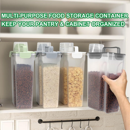 TBMax 10 Lbs Cat Dog Food Storage Container, 2026 Upgraded Large Pouring Container for Pet Food Storage, Bird Seed Dispenser, Portable Travel Kibble Holder -Dark Green