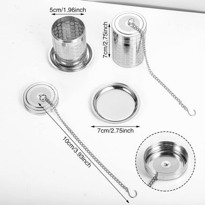 2 Pack Tea Infusers For Loose Tea, 304 Stainless Steel, 2 Inch