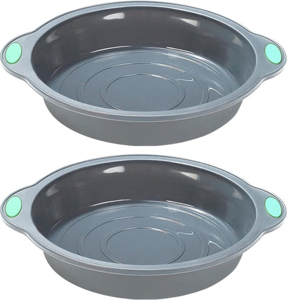 To encounter 2Pack Silicone Muffin Pan with Metal Frame, 12 Cup Regular Size Cupcake Pan, Non-Stick Baking Tray, Food Grade Baking Molds for Oven, Dishwasher Safe