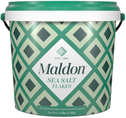 Maldon Salt, Sea Salt Flakes, 20 oz (570 g), Resealable Tub – Kosher, Natural, Unique Gourmet Pyramid Shaped Salt Flakes, Perfect for a Wide Range of Dishes, Hand-Harvested for Four Generations