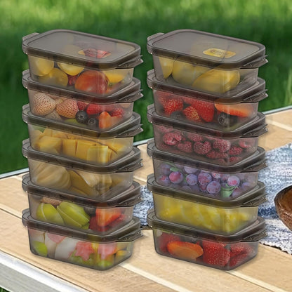 3-Pack Food Storage Containers with Lids, Reusable Bento Boxes, BPA Free, Stackable, Microwave/Dishwasher/Freezer Safe (300ml/10oz)