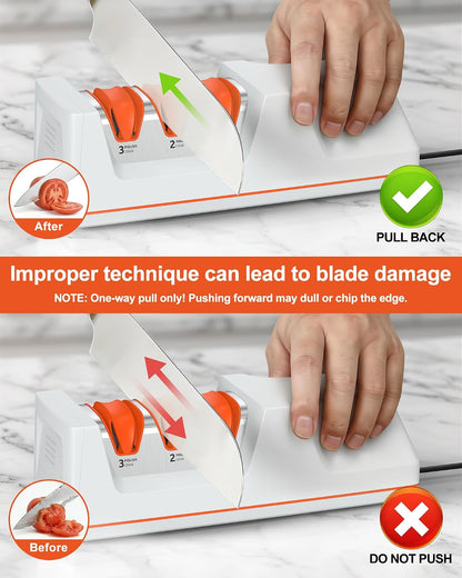 VIDOME Professional 3-Stage Electric Knife Sharpener