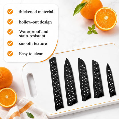 10 Pcs Black Knife Sheaths for Kitchen Universal Knife Guards Set