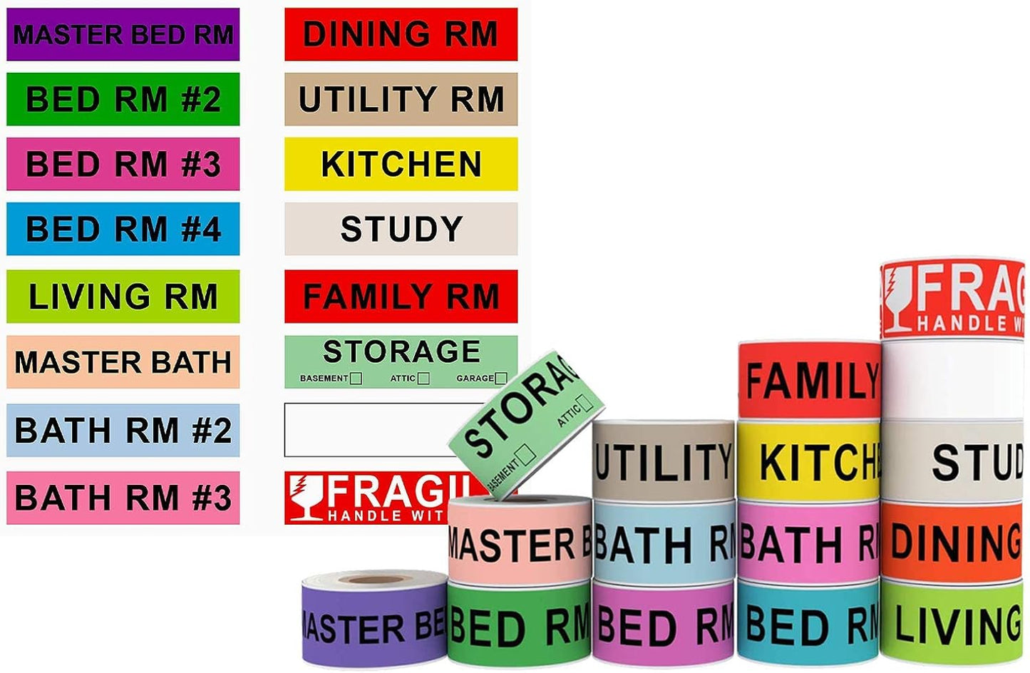 500pcs Food Labels,1 x 3 Inch Freezer Labels Removable for Food Containers, Mason Jar, Water/Oil/Tear Resistant,No Residue Food Storage Labels Perfect for Kitchen