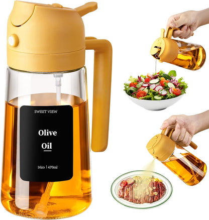 SWEET VIEW Olive Oil Sprayer for Cooking 16oz/470ml