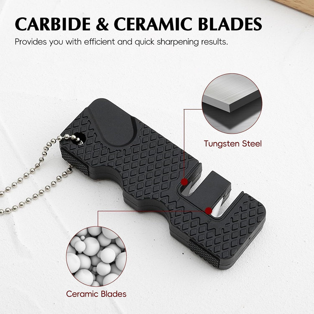 Pocket Knife Sharpener 5 Sets – Knife Sharpening Tool Whetstone, Sharpening Stone for Kitchen, Outdoor Camping Hunting Hiking